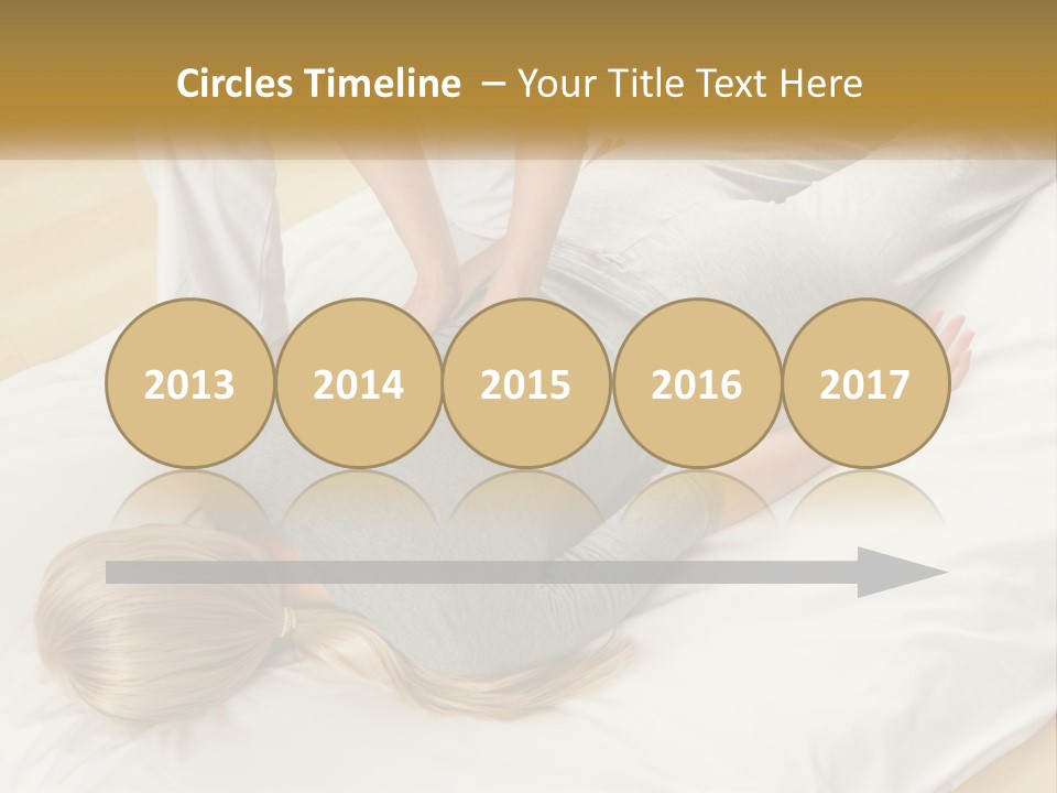 A Woman Laying On Top Of A Bed With A Man Standing Over Her PowerPoint Template