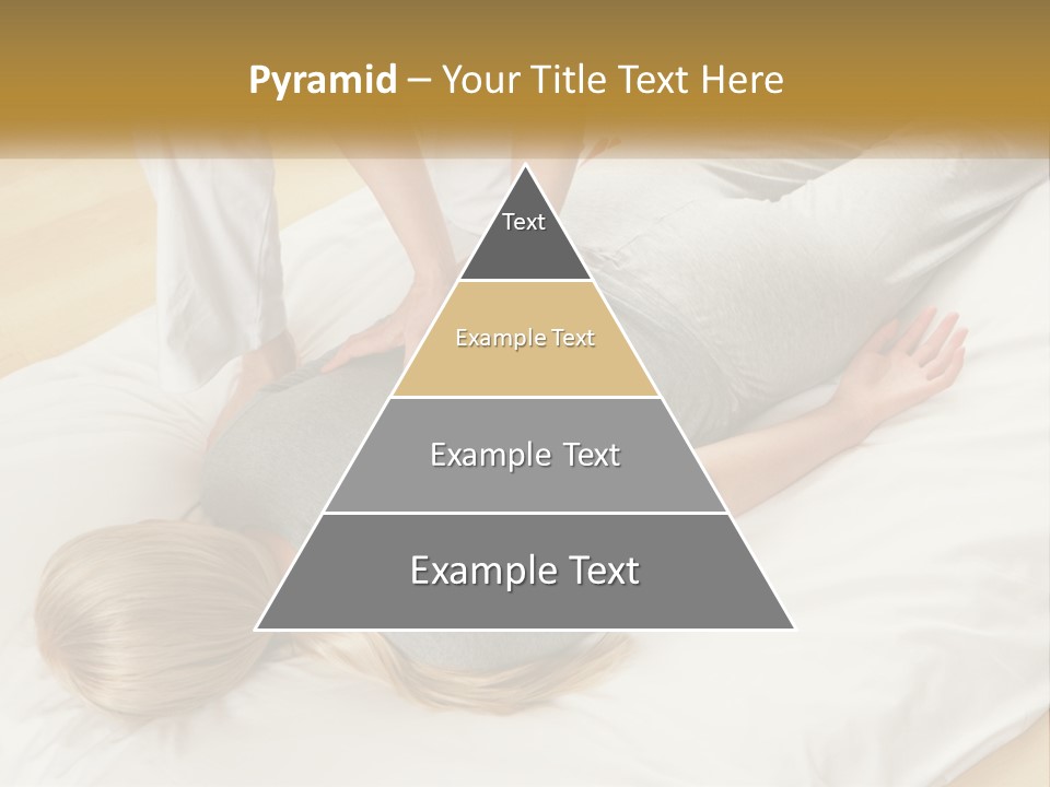 A Woman Laying On Top Of A Bed With A Man Standing Over Her PowerPoint Template