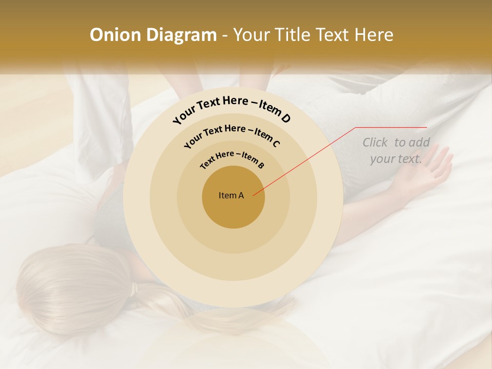 A Woman Laying On Top Of A Bed With A Man Standing Over Her PowerPoint Template