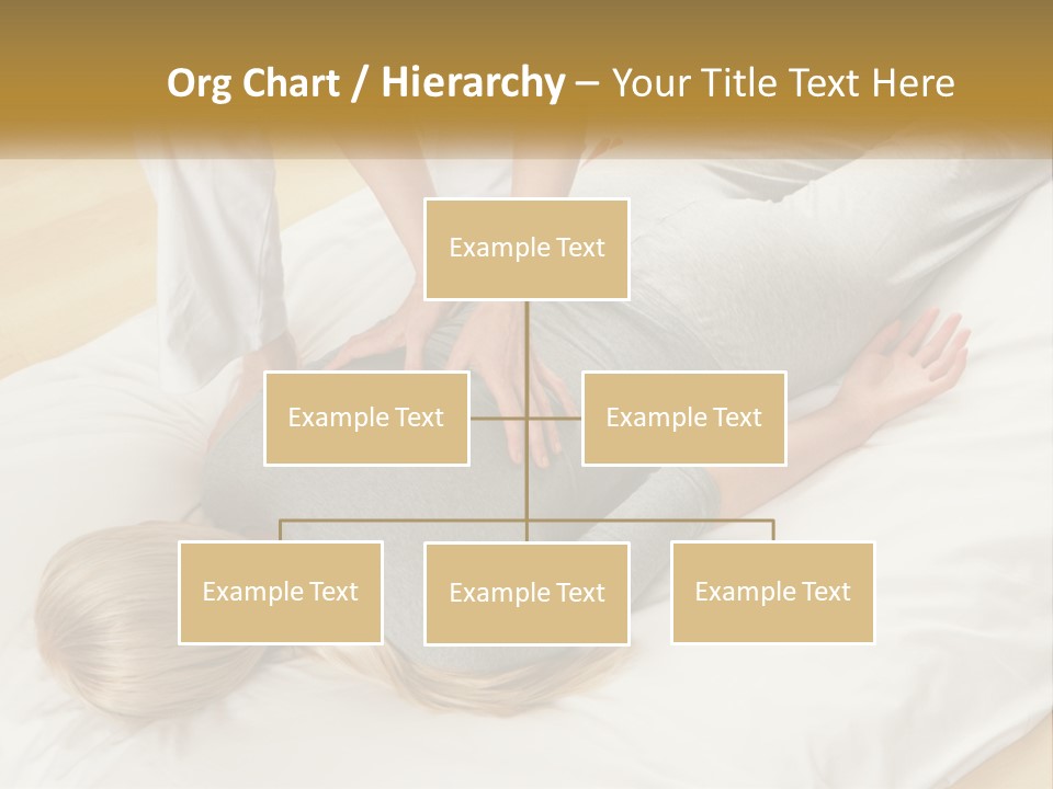 A Woman Laying On Top Of A Bed With A Man Standing Over Her PowerPoint Template
