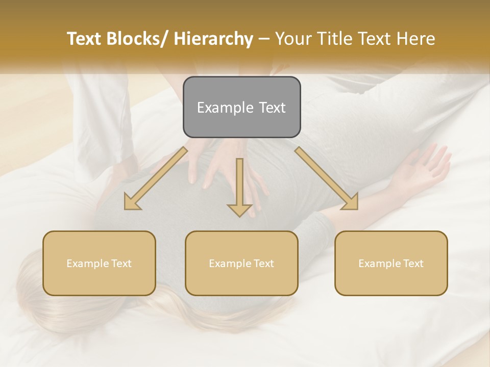 A Woman Laying On Top Of A Bed With A Man Standing Over Her PowerPoint Template