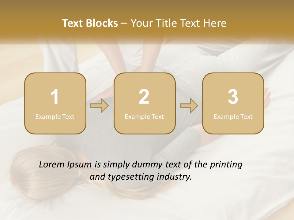 A Woman Laying On Top Of A Bed With A Man Standing Over Her PowerPoint Template