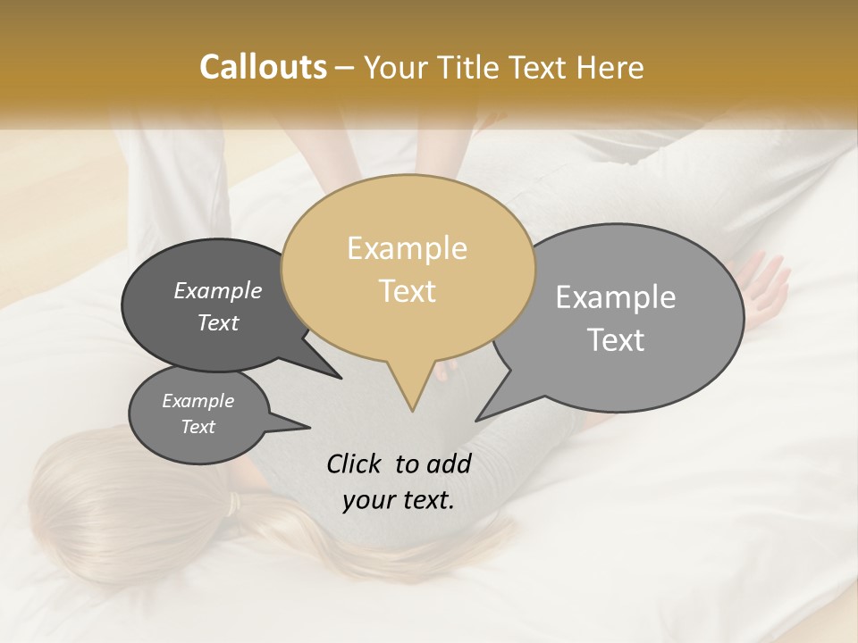 A Woman Laying On Top Of A Bed With A Man Standing Over Her PowerPoint Template