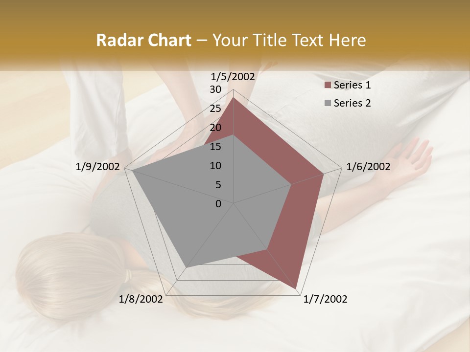 A Woman Laying On Top Of A Bed With A Man Standing Over Her PowerPoint Template