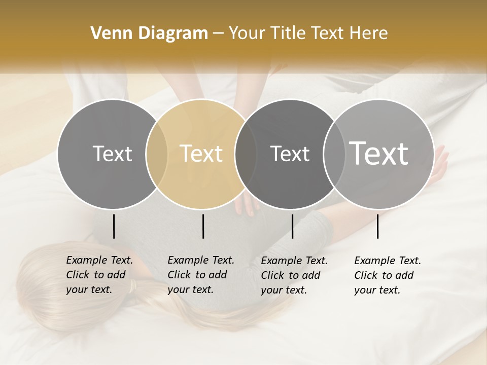 A Woman Laying On Top Of A Bed With A Man Standing Over Her PowerPoint Template