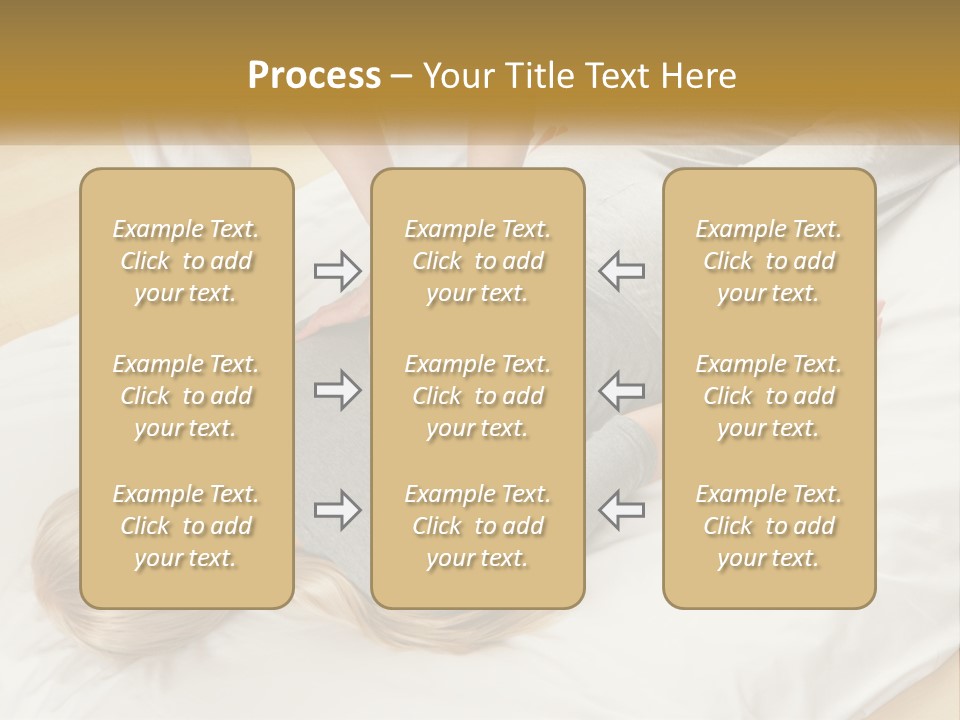 A Woman Laying On Top Of A Bed With A Man Standing Over Her PowerPoint Template