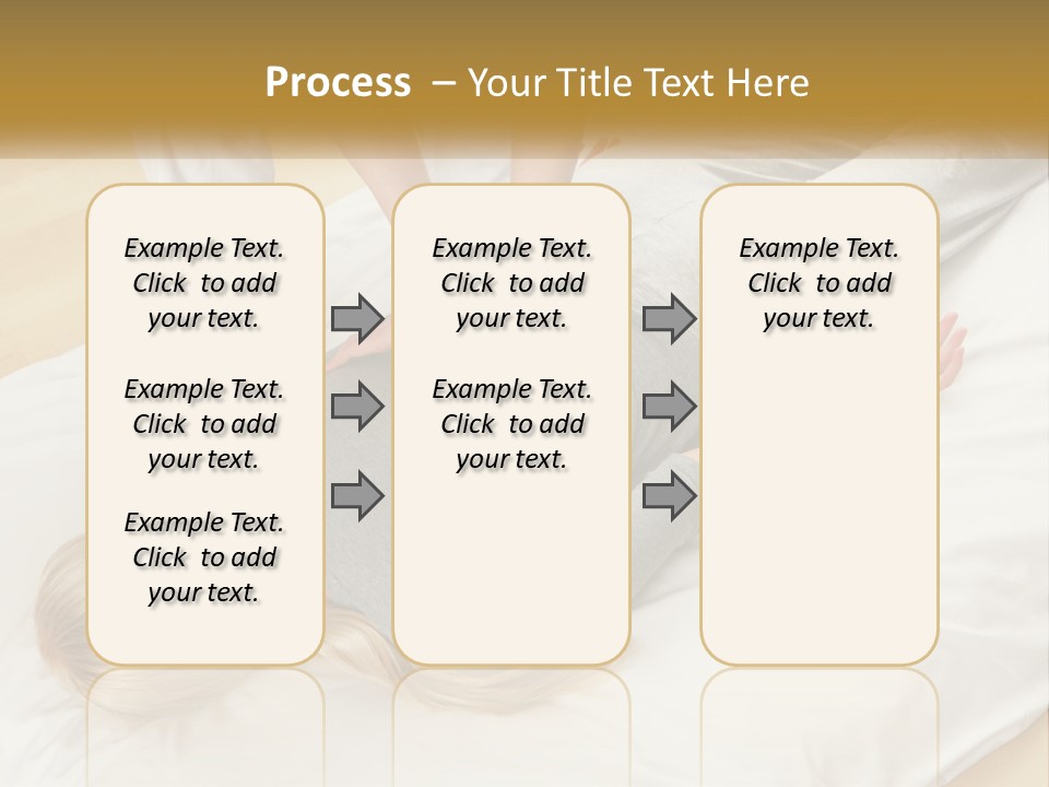 A Woman Laying On Top Of A Bed With A Man Standing Over Her PowerPoint Template