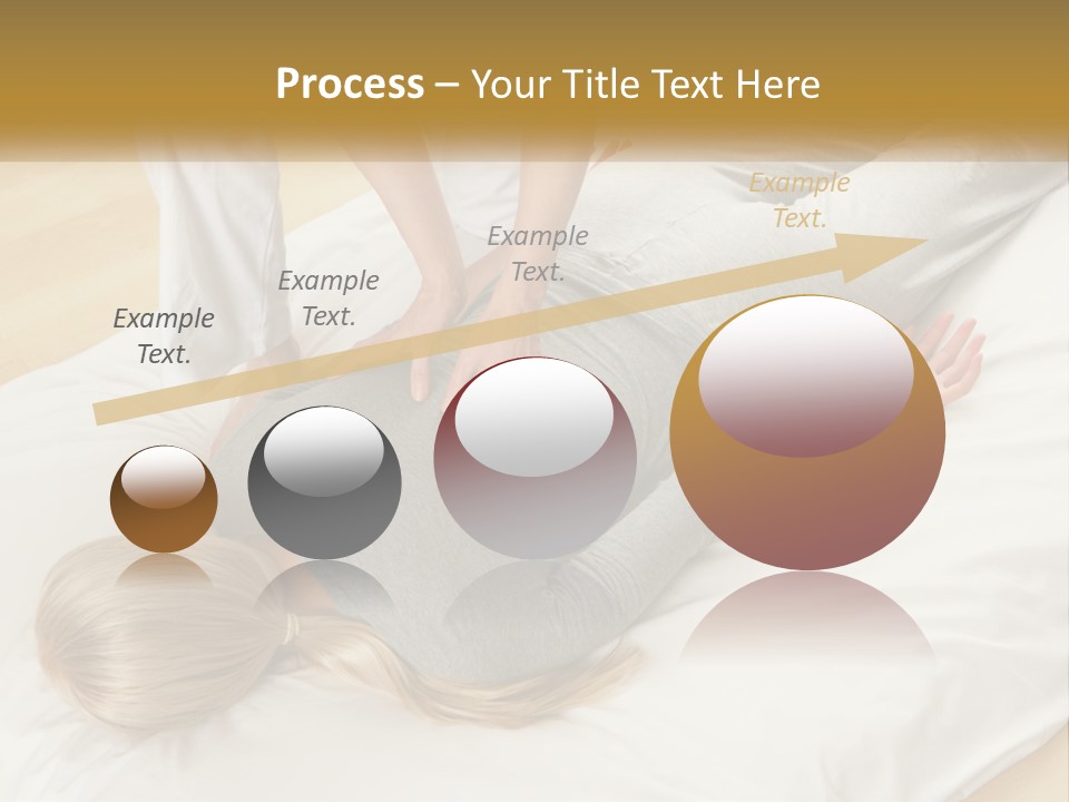 A Woman Laying On Top Of A Bed With A Man Standing Over Her PowerPoint Template