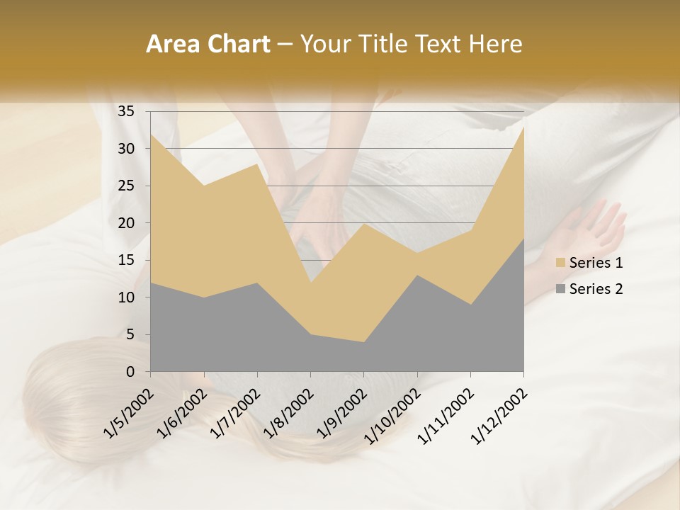 A Woman Laying On Top Of A Bed With A Man Standing Over Her PowerPoint Template