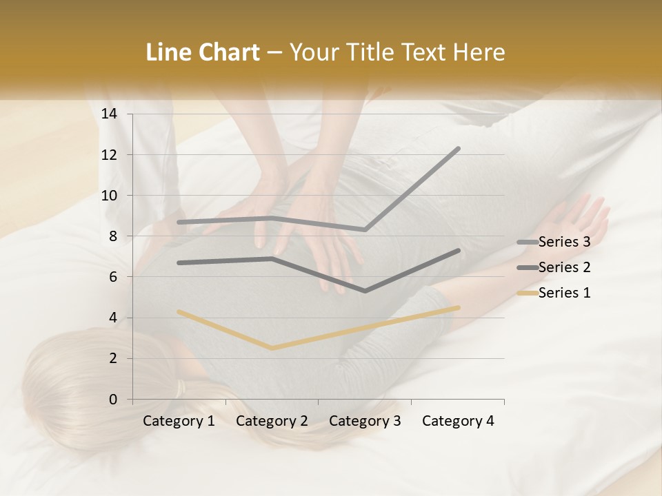 A Woman Laying On Top Of A Bed With A Man Standing Over Her PowerPoint Template