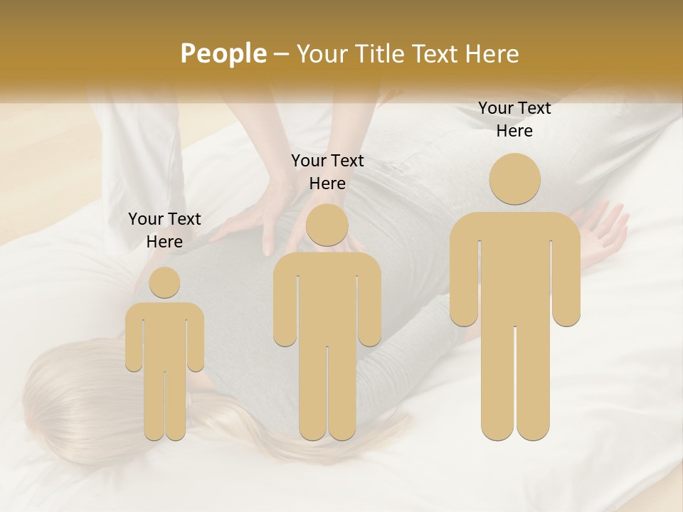 A Woman Laying On Top Of A Bed With A Man Standing Over Her PowerPoint Template