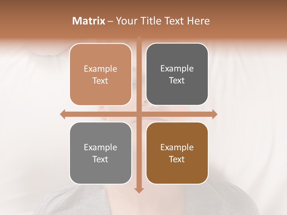 A Woman Getting Her Head Massage From A Massager PowerPoint Template