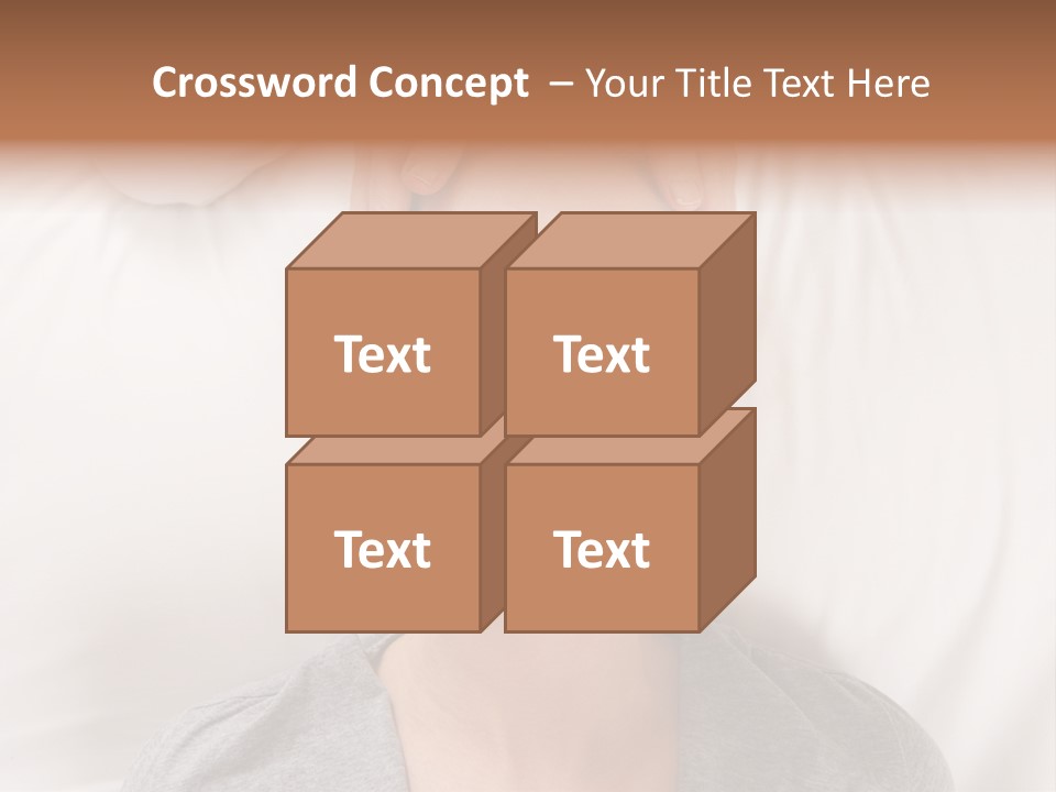 A Woman Getting Her Head Massage From A Massager PowerPoint Template