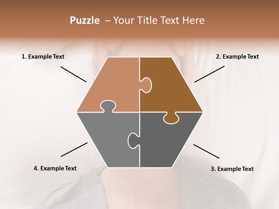 A Woman Getting Her Head Massage From A Massager PowerPoint Template