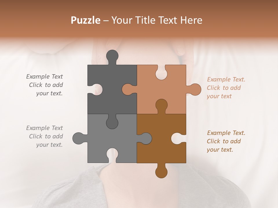 A Woman Getting Her Head Massage From A Massager PowerPoint Template