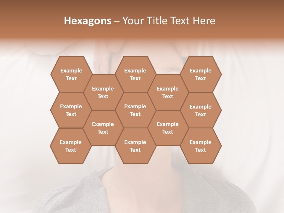 A Woman Getting Her Head Massage From A Massager PowerPoint Template