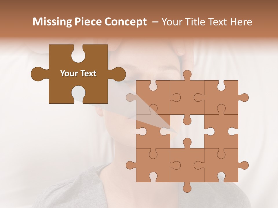 A Woman Getting Her Head Massage From A Massager PowerPoint Template