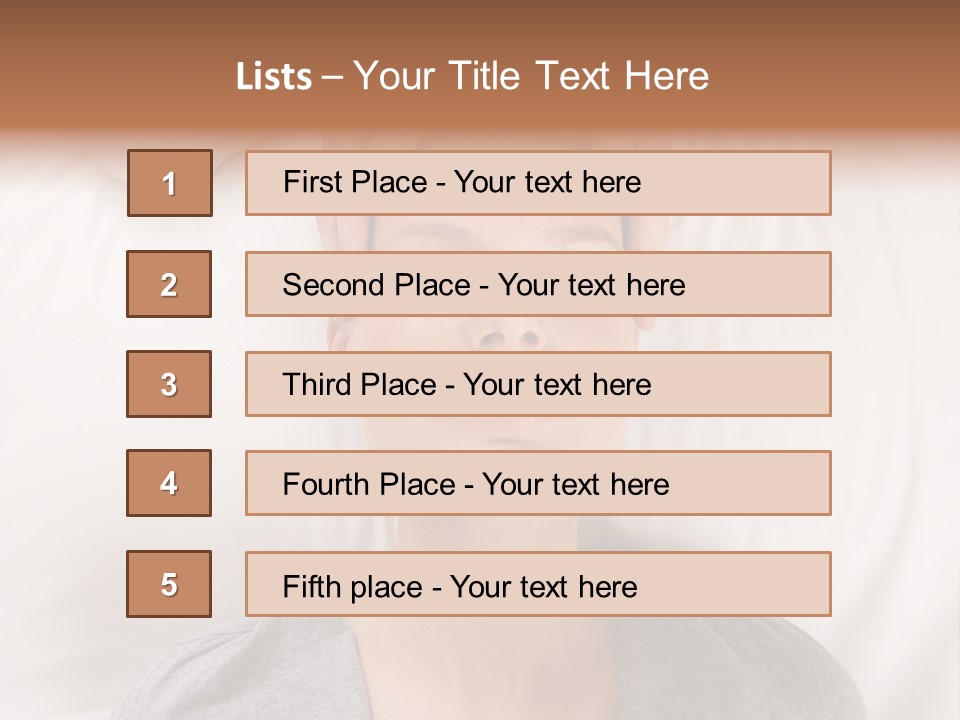 A Woman Getting Her Head Massage From A Massager PowerPoint Template