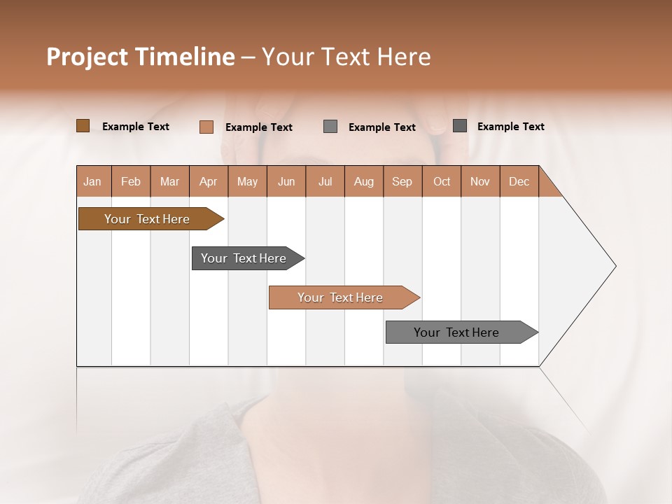 A Woman Getting Her Head Massage From A Massager PowerPoint Template