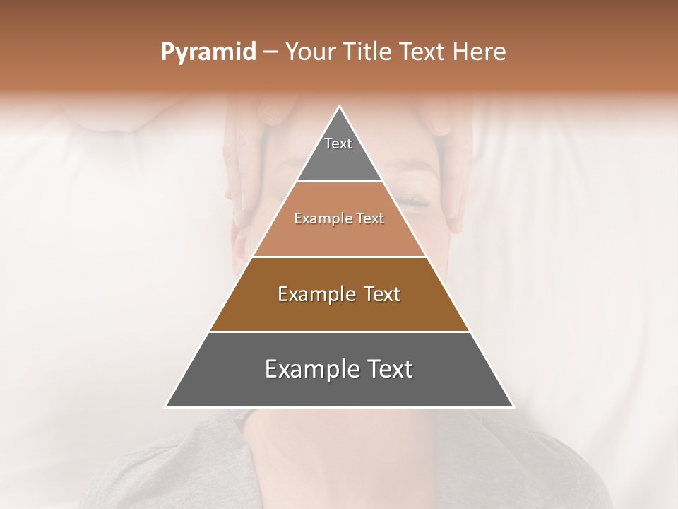 A Woman Getting Her Head Massage From A Massager PowerPoint Template