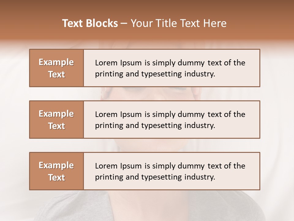 A Woman Getting Her Head Massage From A Massager PowerPoint Template