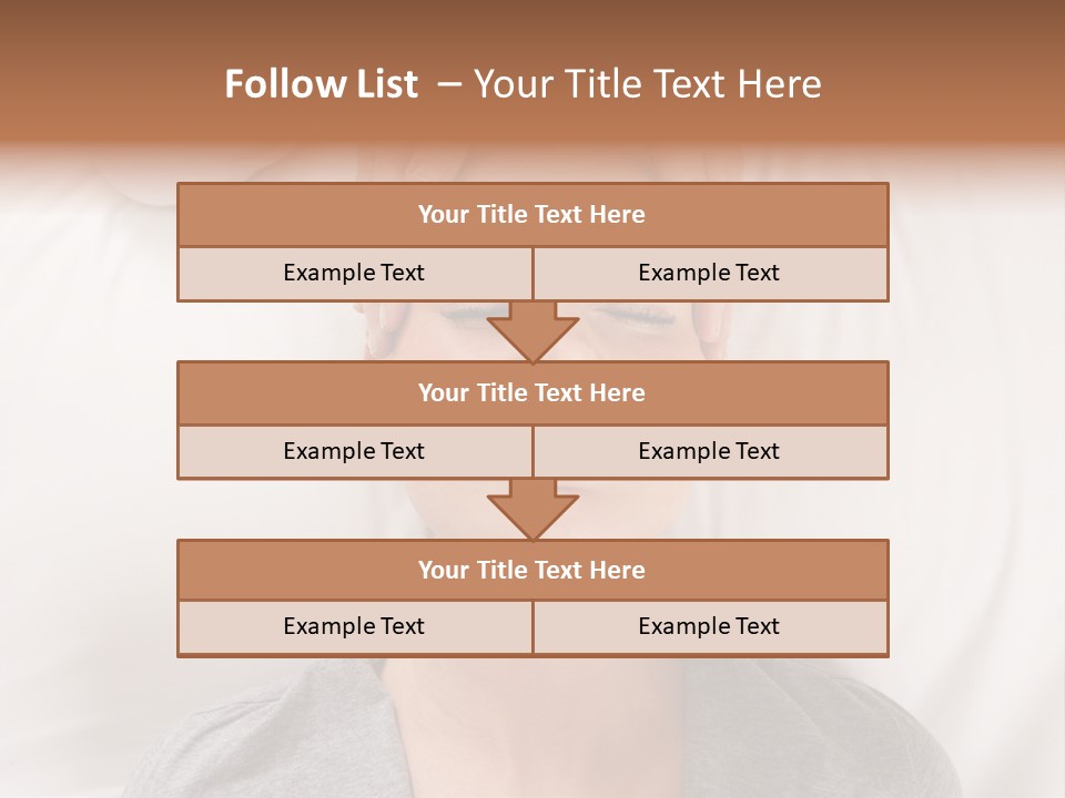 A Woman Getting Her Head Massage From A Massager PowerPoint Template