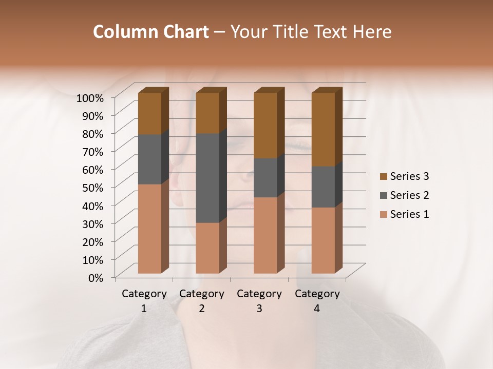 A Woman Getting Her Head Massage From A Massager PowerPoint Template