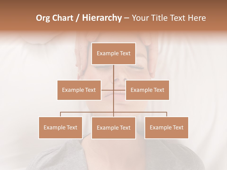 A Woman Getting Her Head Massage From A Massager PowerPoint Template
