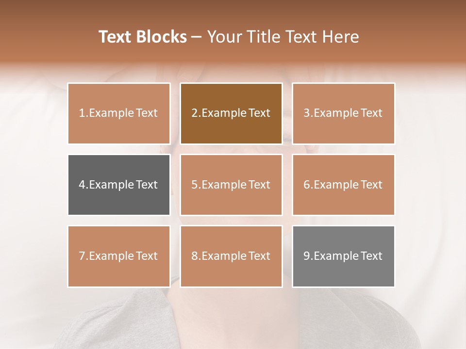 A Woman Getting Her Head Massage From A Massager PowerPoint Template