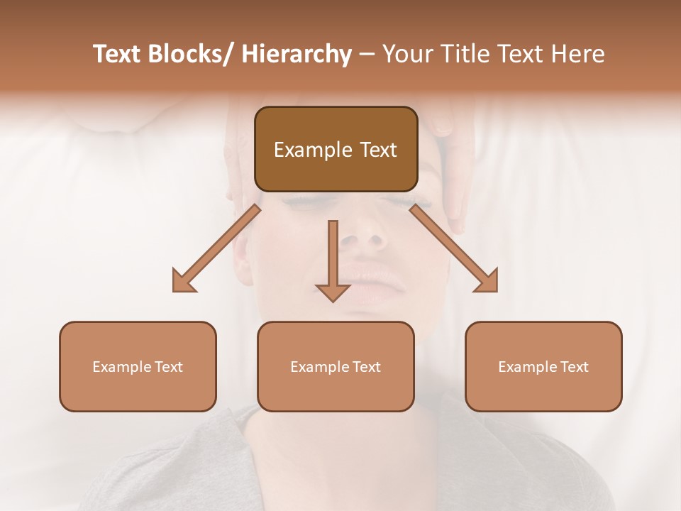 A Woman Getting Her Head Massage From A Massager PowerPoint Template