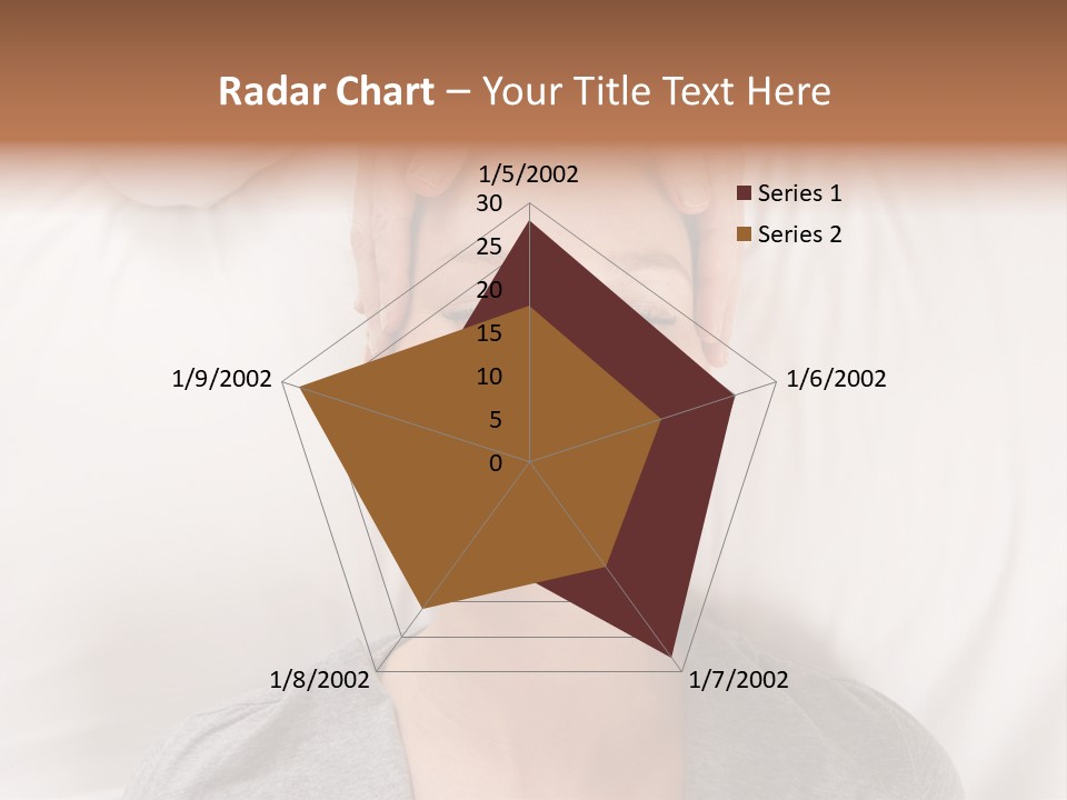 A Woman Getting Her Head Massage From A Massager PowerPoint Template