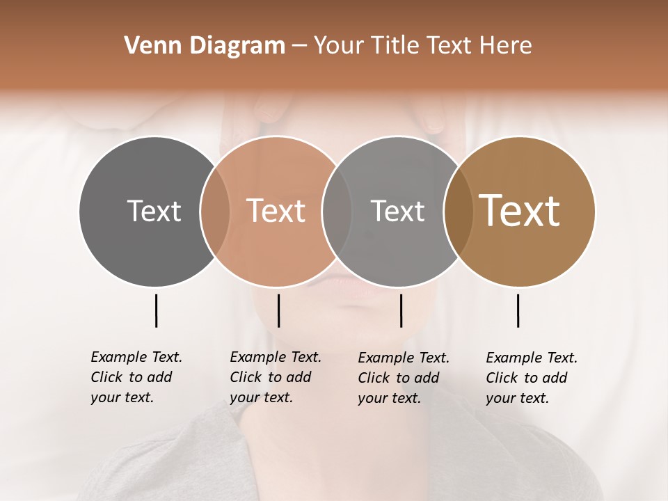 A Woman Getting Her Head Massage From A Massager PowerPoint Template