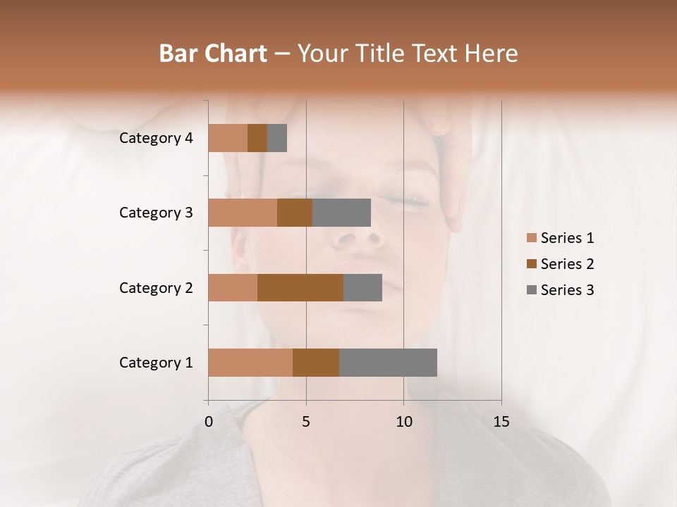 A Woman Getting Her Head Massage From A Massager PowerPoint Template