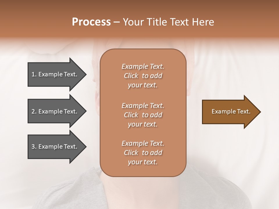 A Woman Getting Her Head Massage From A Massager PowerPoint Template