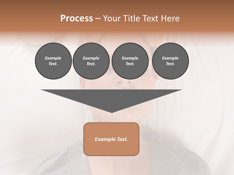 A Woman Getting Her Head Massage From A Massager PowerPoint Template