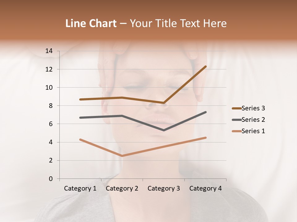 A Woman Getting Her Head Massage From A Massager PowerPoint Template