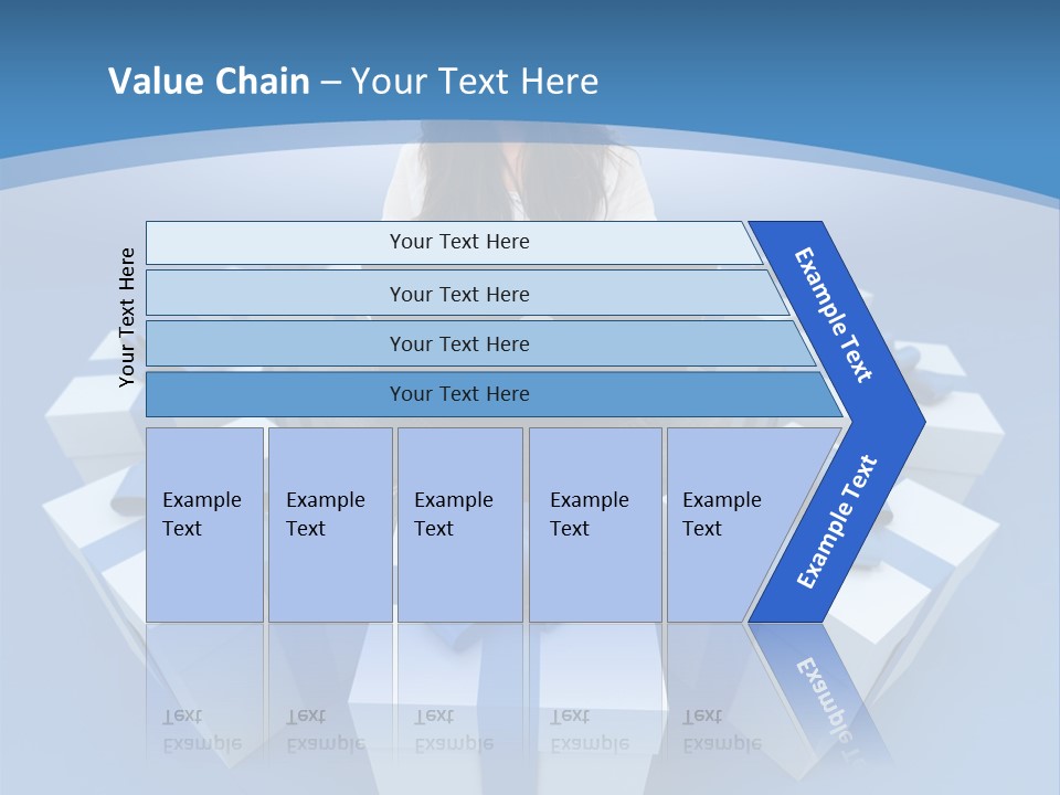 A Woman Sitting In Front Of A Laptop Surrounded By Presents PowerPoint Template