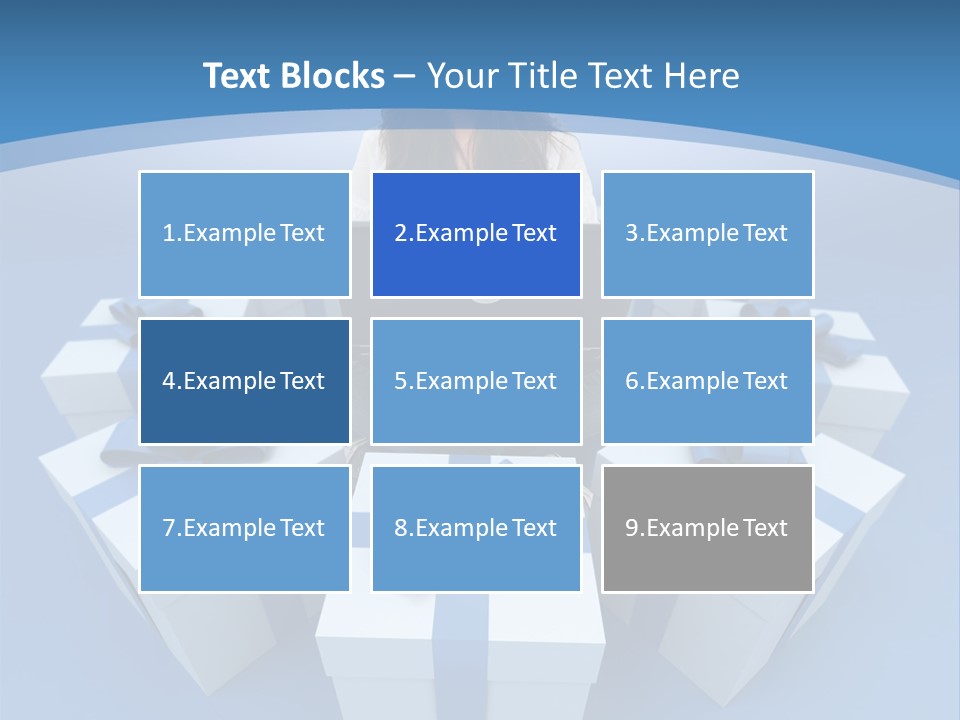 A Woman Sitting In Front Of A Laptop Surrounded By Presents PowerPoint Template