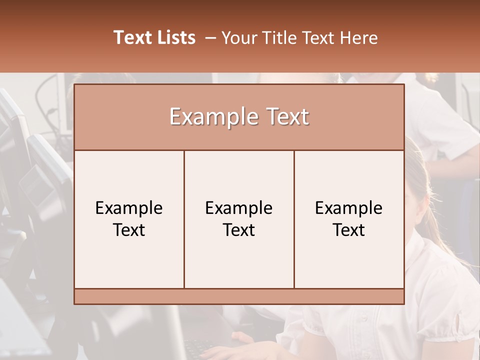 A Group Of Children Sitting In Front Of A Computer PowerPoint Template