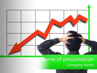 A Man Is Covering His Head With His Hands PowerPoint Template