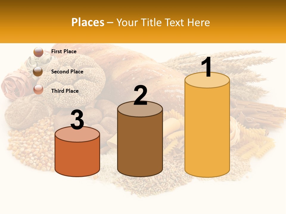 A Bunch Of Food That Is On A Table PowerPoint Template