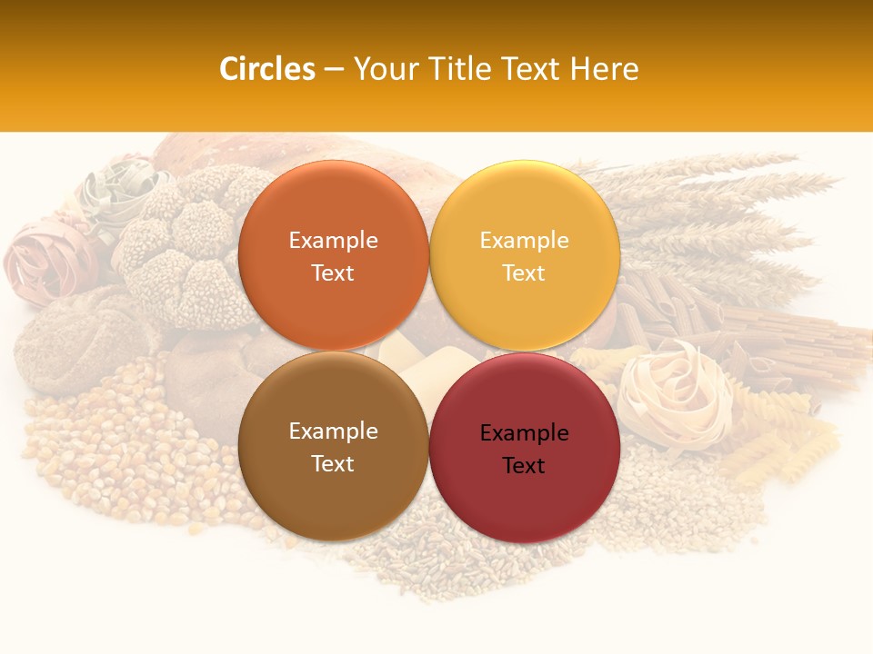 A Bunch Of Food That Is On A Table PowerPoint Template