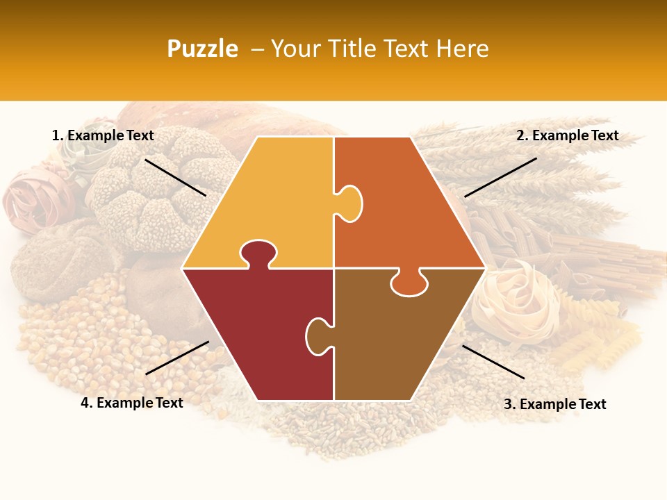 A Bunch Of Food That Is On A Table PowerPoint Template