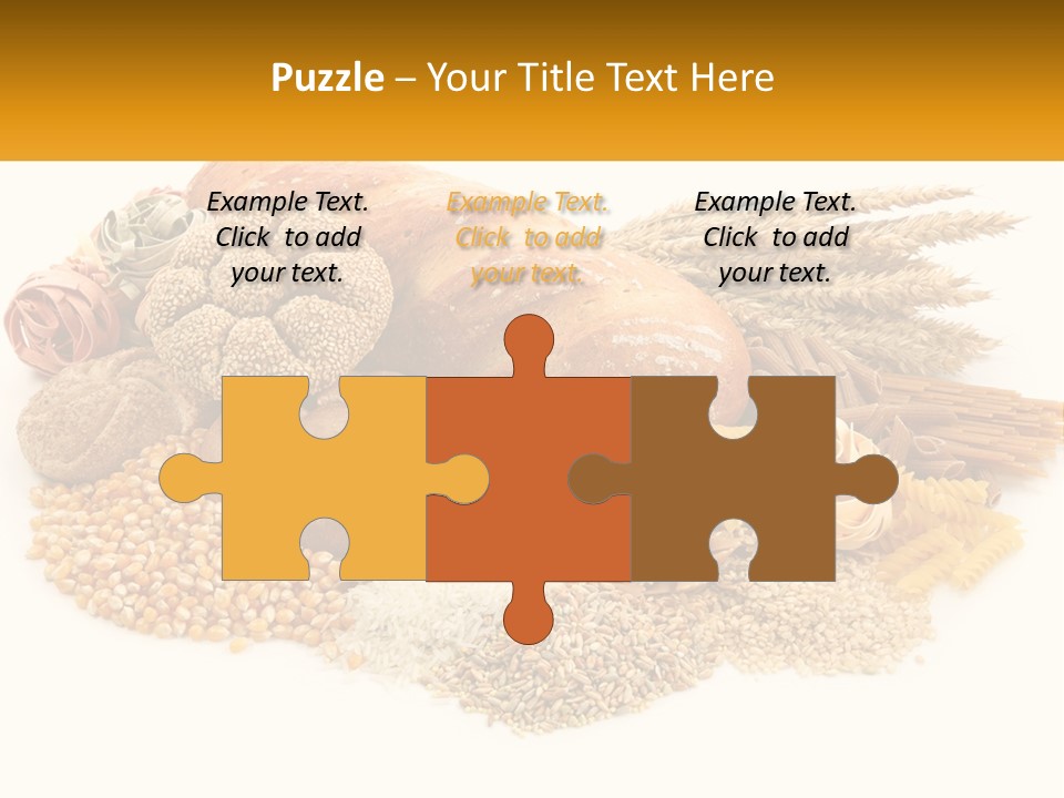 A Bunch Of Food That Is On A Table PowerPoint Template