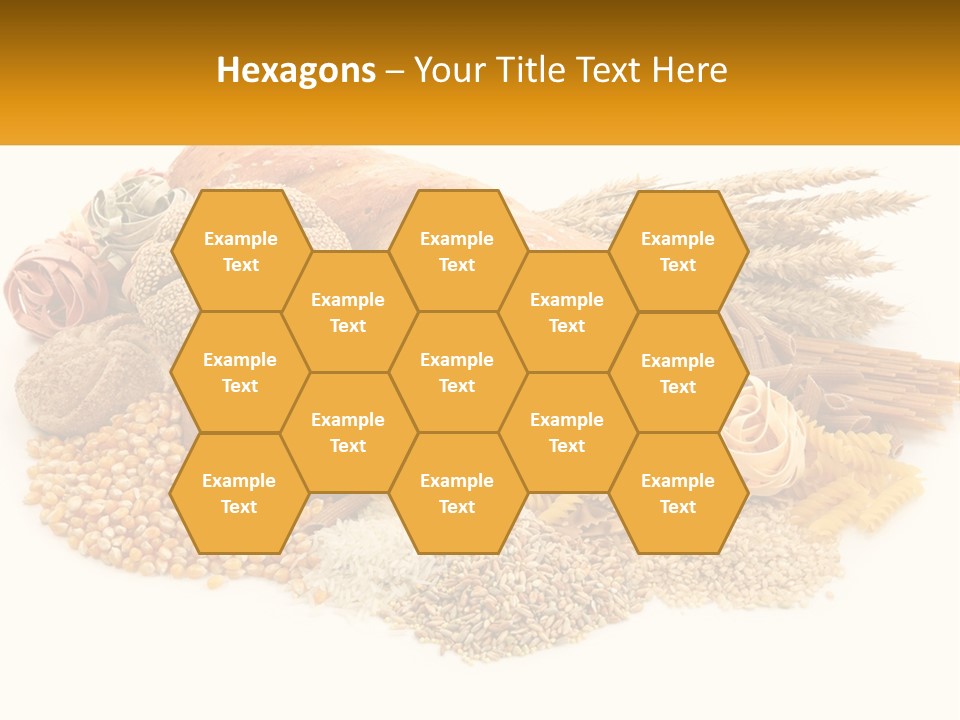 A Bunch Of Food That Is On A Table PowerPoint Template