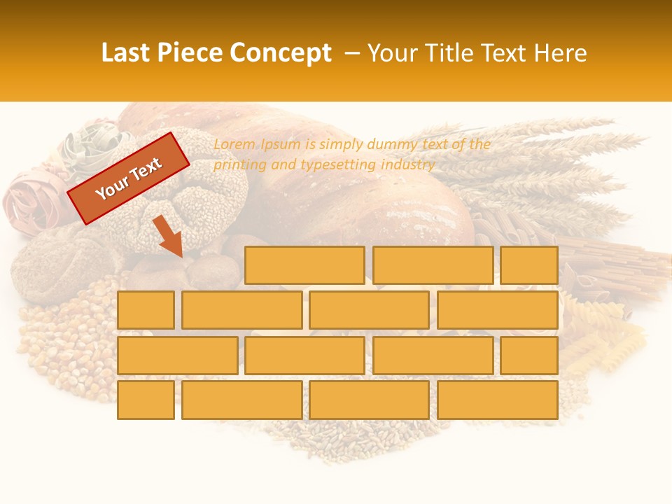 A Bunch Of Food That Is On A Table PowerPoint Template