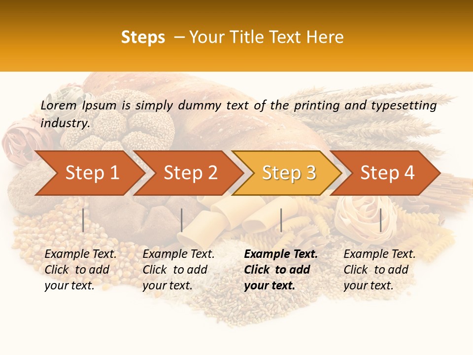 A Bunch Of Food That Is On A Table PowerPoint Template