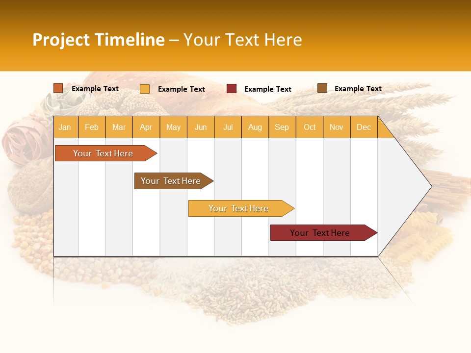 A Bunch Of Food That Is On A Table PowerPoint Template