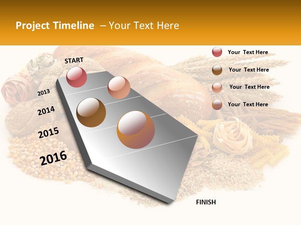 A Bunch Of Food That Is On A Table PowerPoint Template