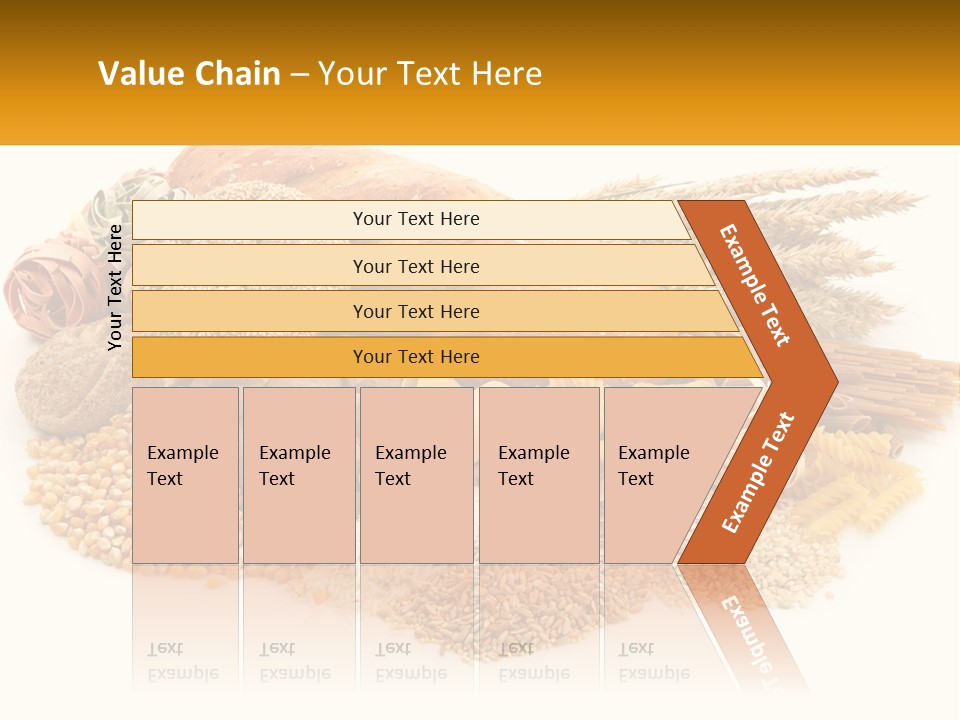 A Bunch Of Food That Is On A Table PowerPoint Template